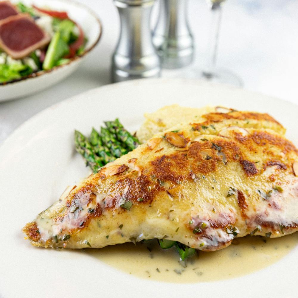 a plate of food on a table