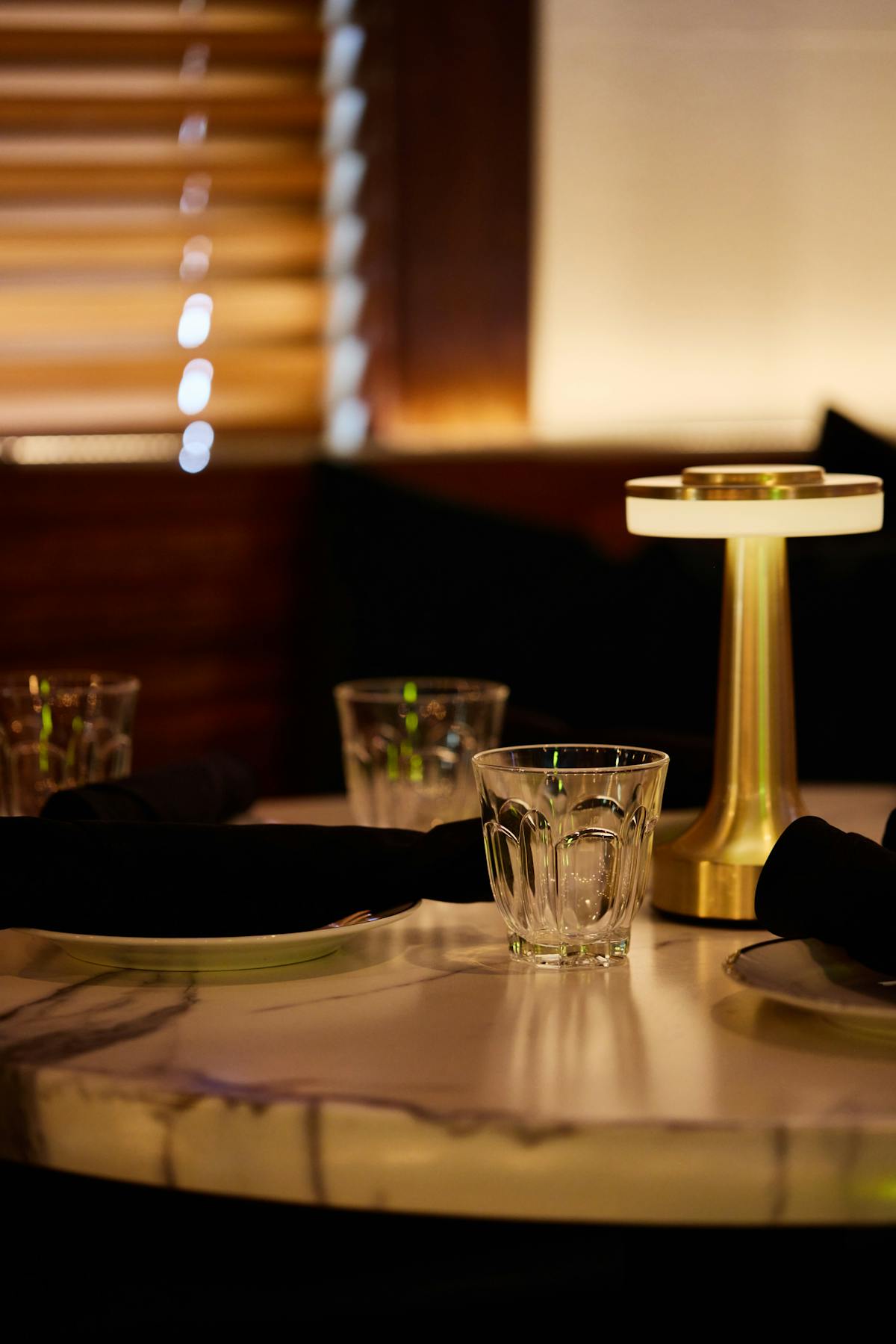 a table with wine glasses