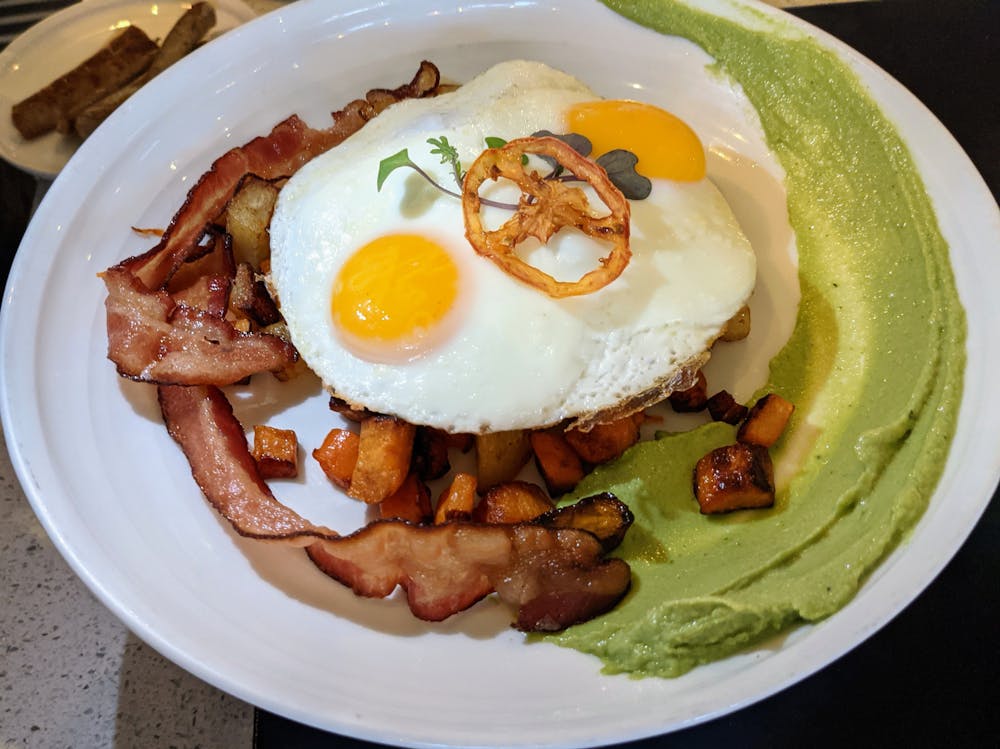 a plate of food