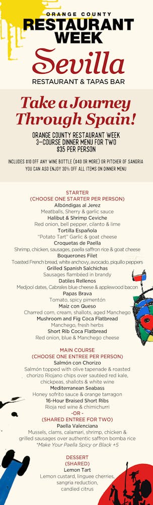 Oc Restaurant Week Menu March Cafe Sevilla Restaurant Tapas Southern California Source From Cafe Sevilla Image Size Width 1000 x Height 304 Oc Restaurant Week Menu March Cafe Sevilla Restaurant Tapas Southern California - Oc Restaurant Week Menu