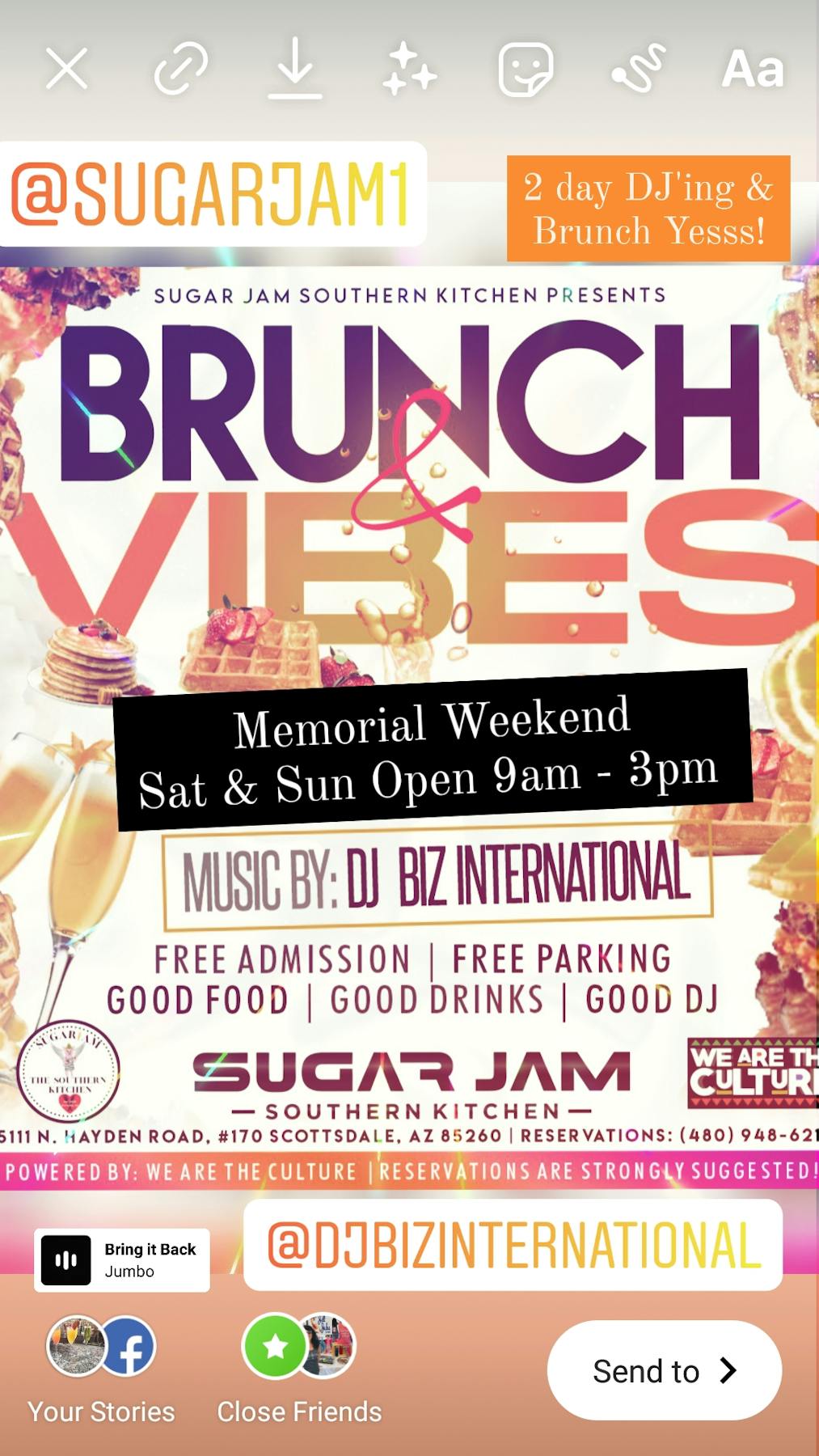 Brunch Vibes SugarJam