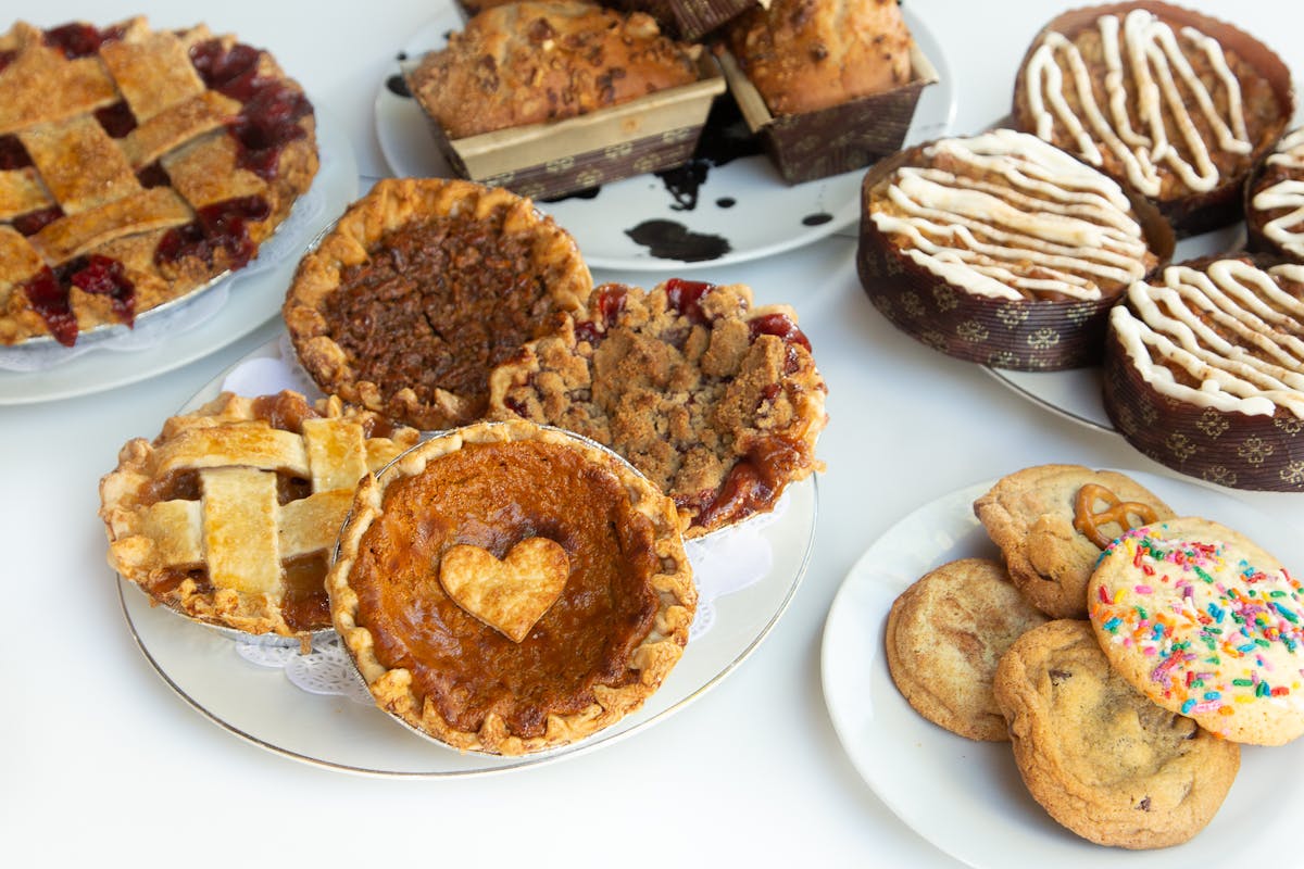 a bunch of food on a plate