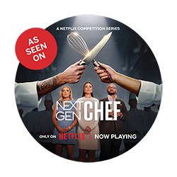 Image of web promo for As Seen On Netflix’s Next Gen Chef.