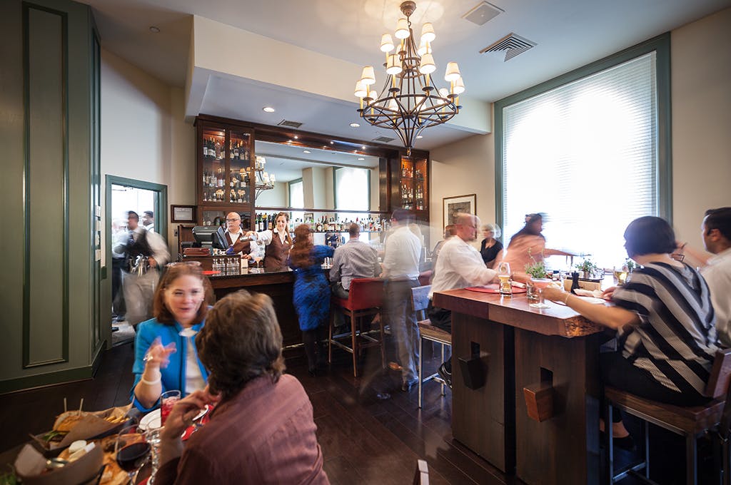 Inside the Tavern at American Bounty Restaurant at The Culinary Institute of America, Hudson Valley.