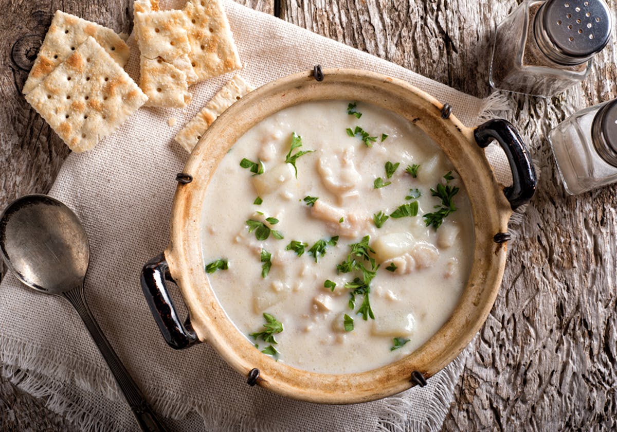a pan of food