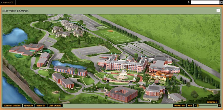 The Culinary Institute of America Hyde Park, NY Interactive Campus Map