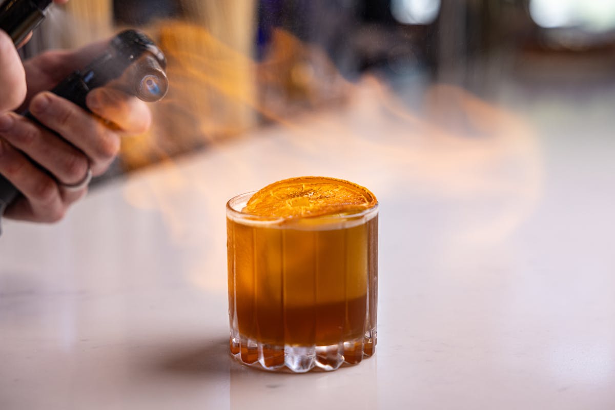 Elevated cocktail experience in a boutique wine and cocktail bar setting