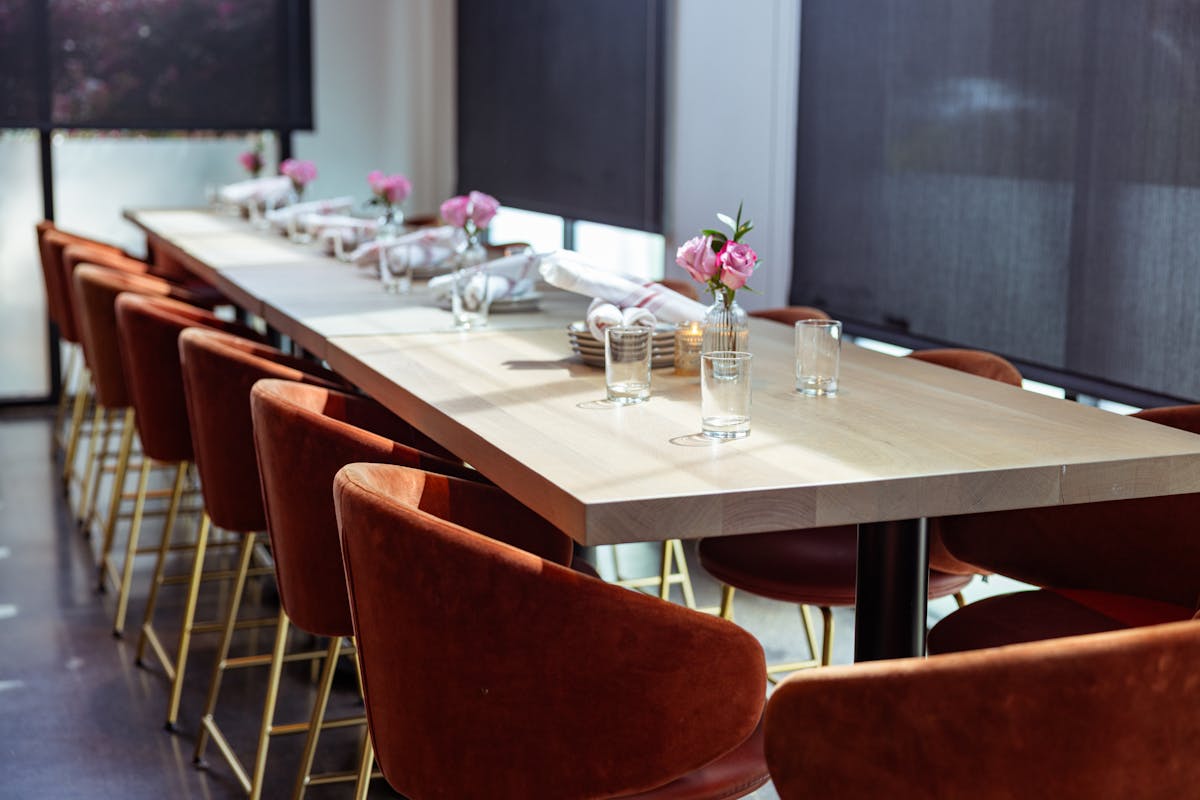 a dining room