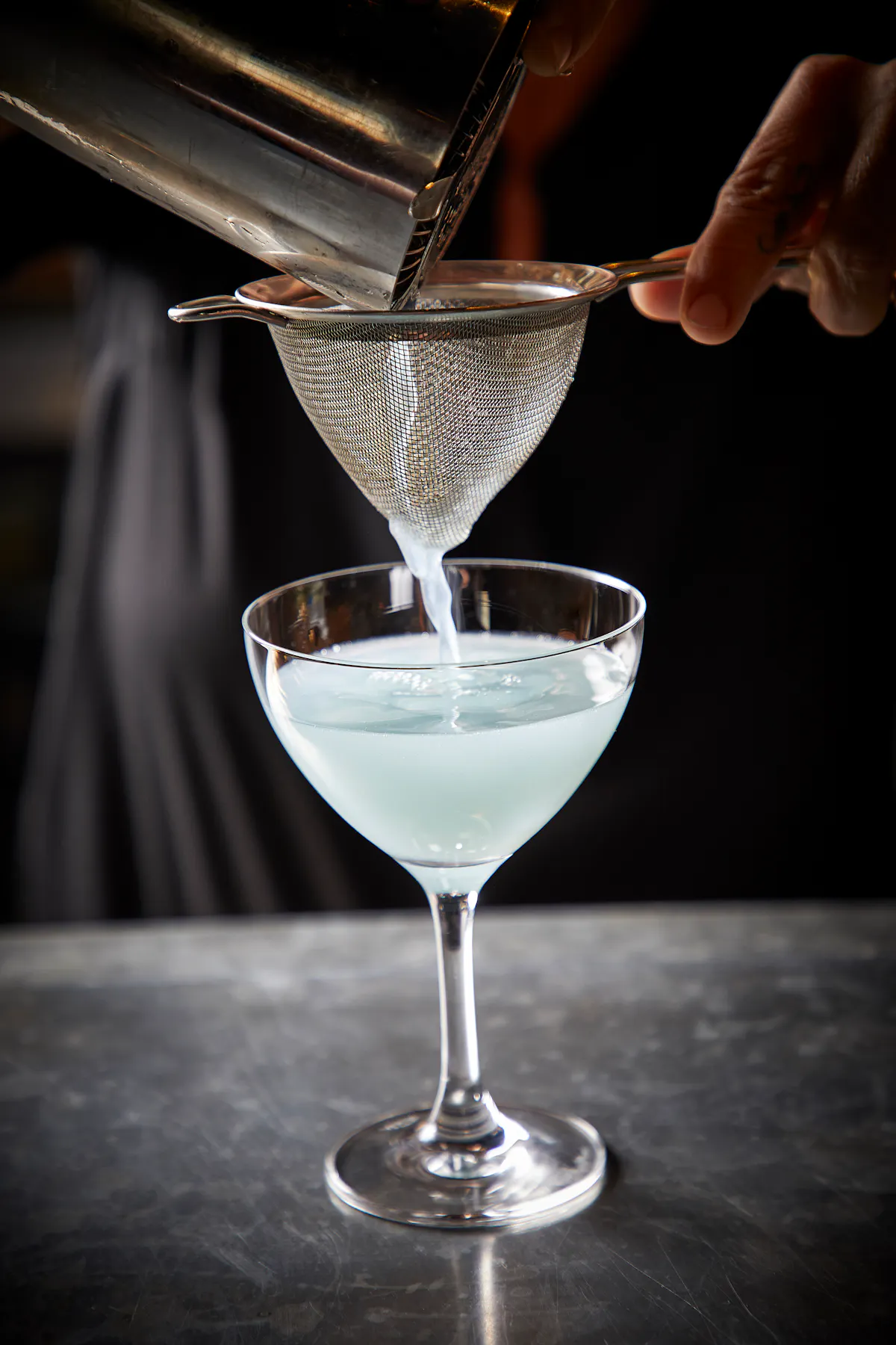a close up of a wine glass