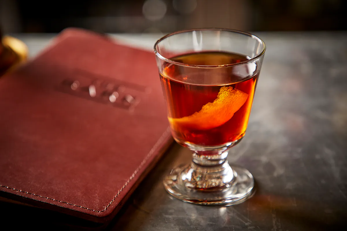 a close up of a glass cup on a table