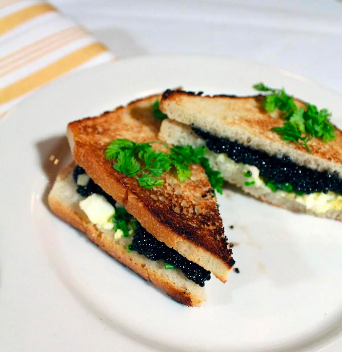 a piece of food on a plate
