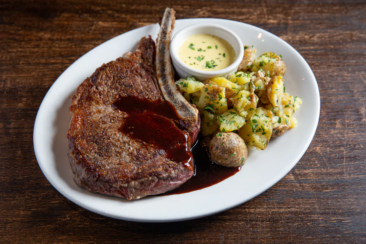 a plate of food on a table