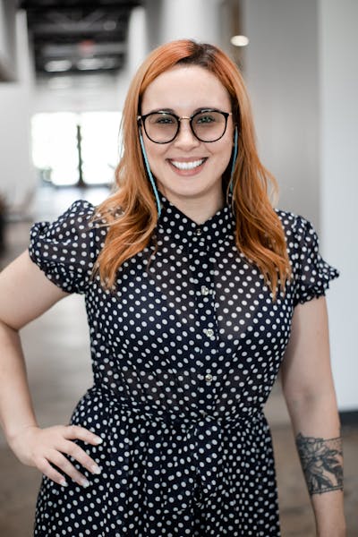 a woman posing for a picture