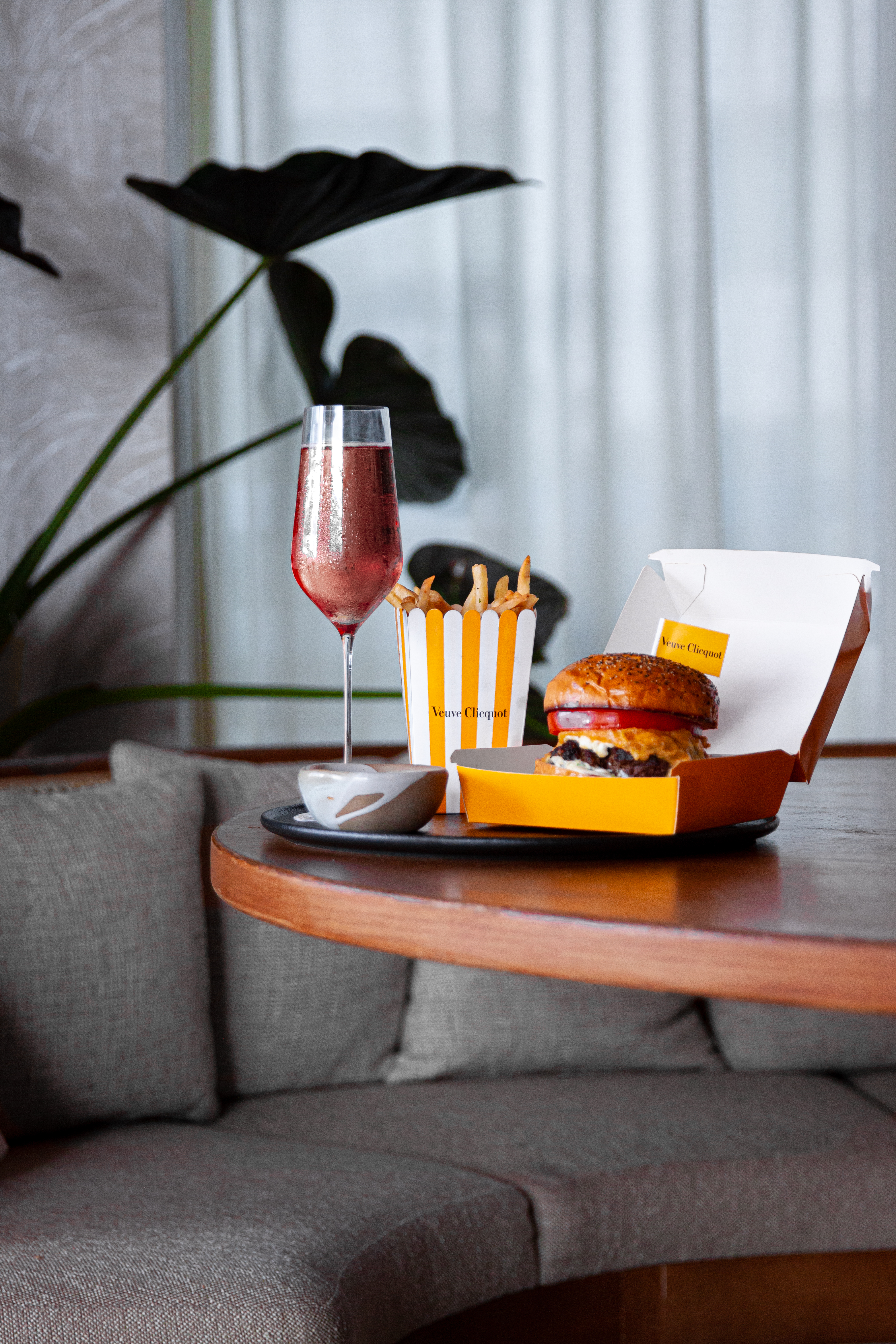 a vase of flowers on a table