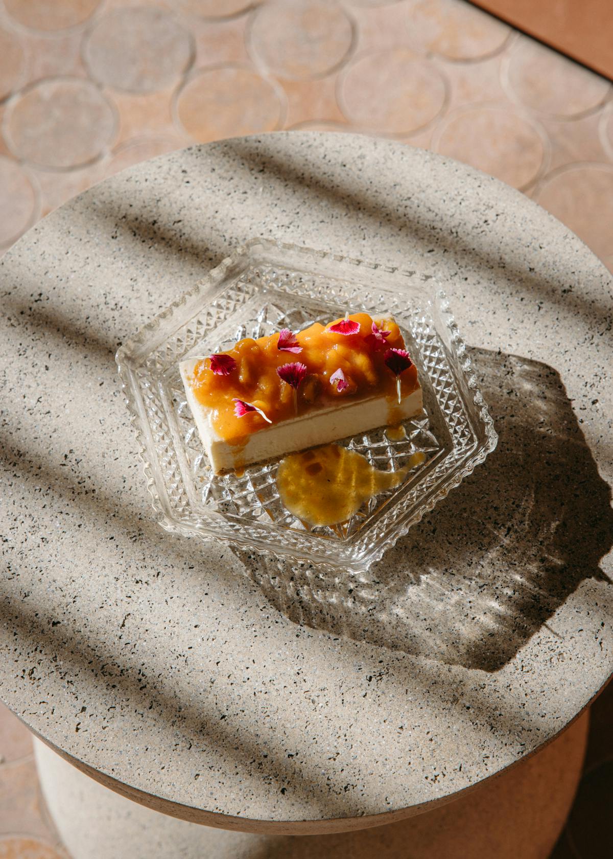 a piece of cake sitting on top of a table