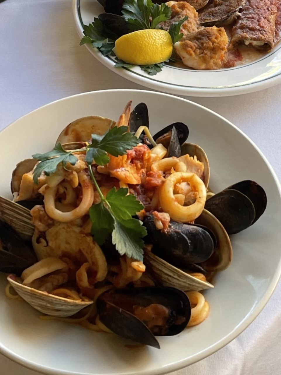 a plate of food on a table