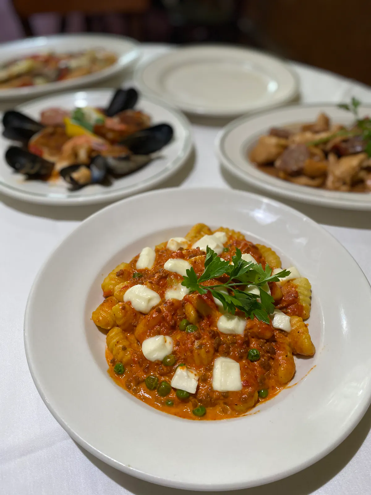 a plate of food on a table