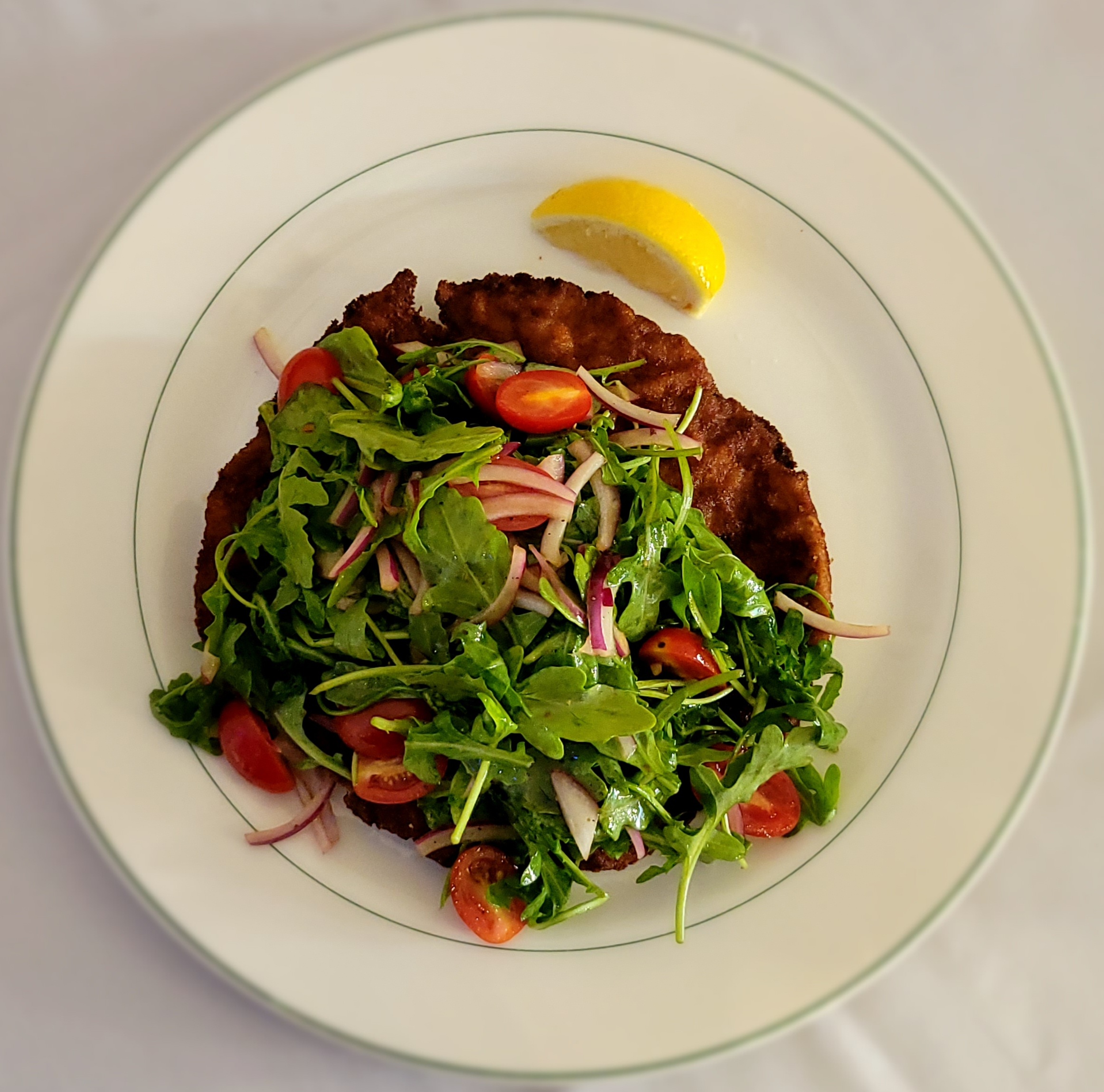 a plate of food on a table