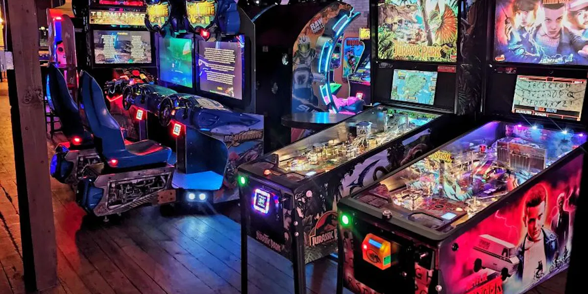 Brival Arcade Arcade Bar Fun at Brick & Bourbon: Where Cocktails Meet Classic Games