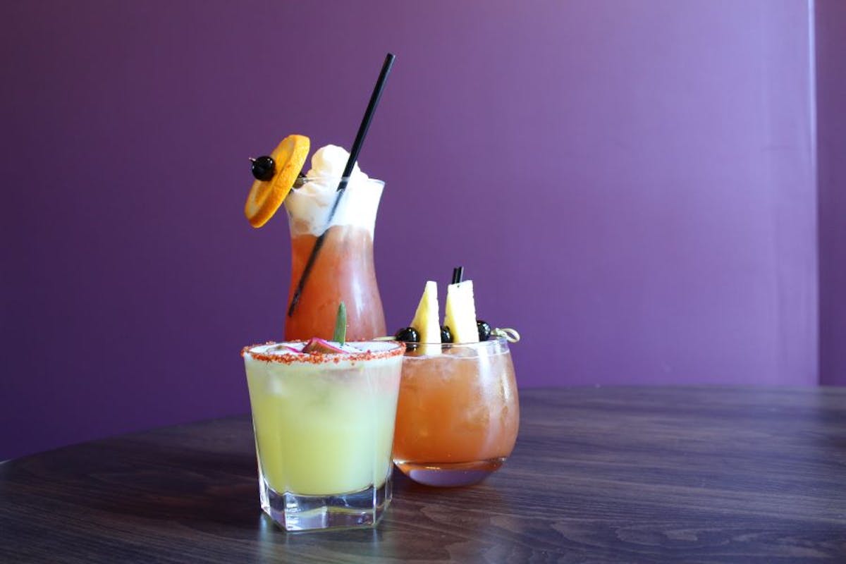 a glass of orange juice