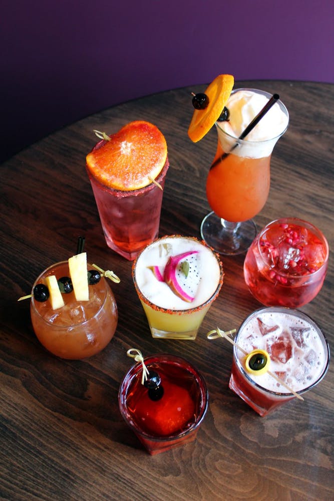 a plate of food on a table