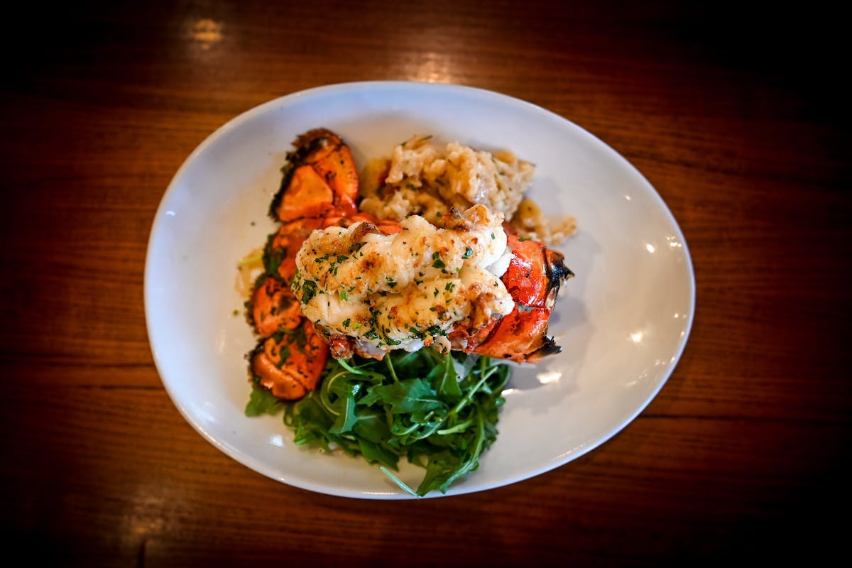a plate of food on a table