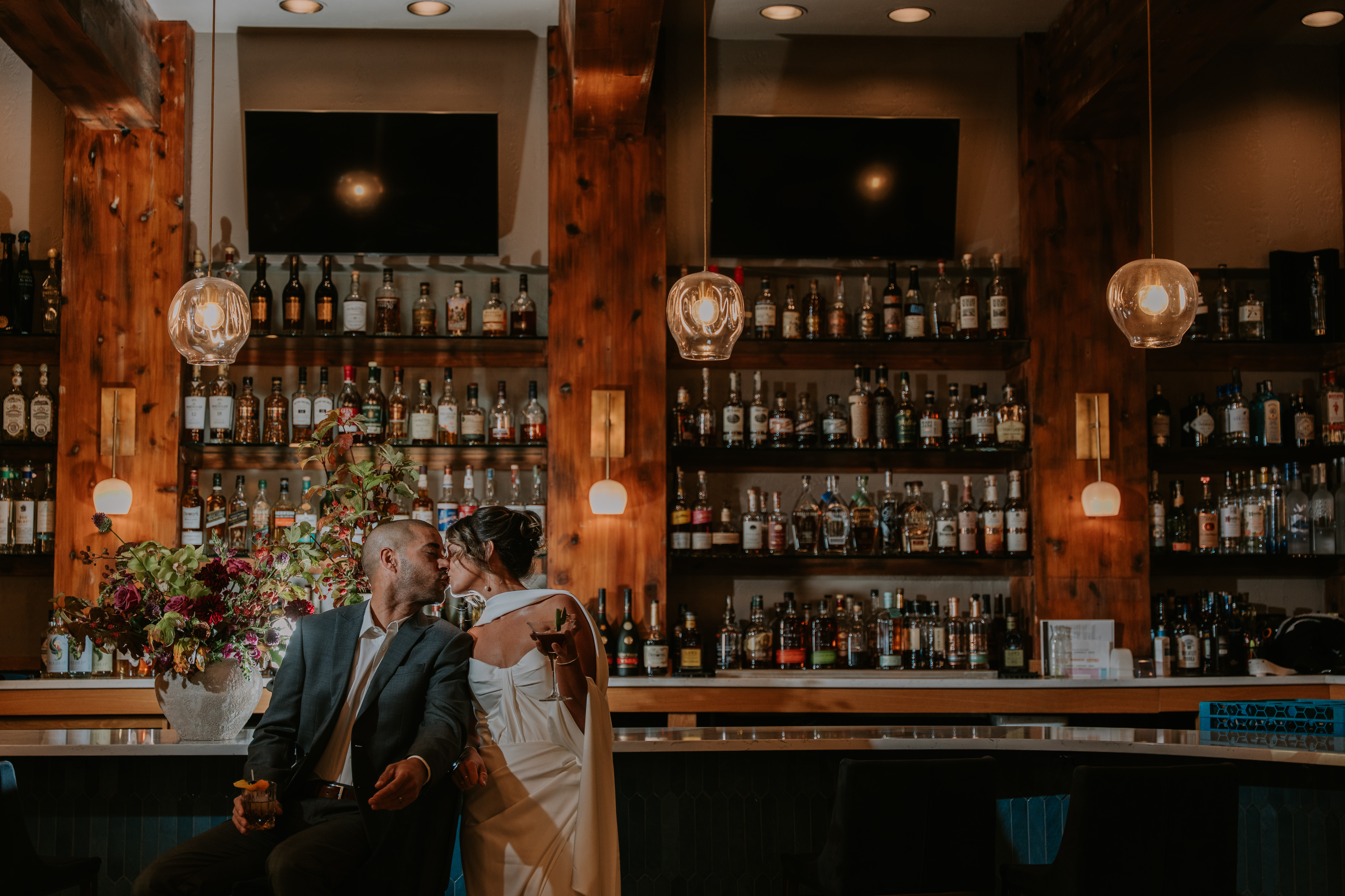 a man standing in front of a store