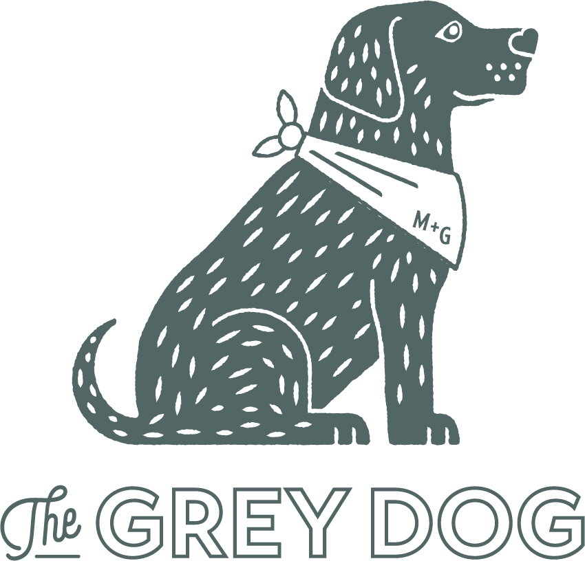 the grey dog logo