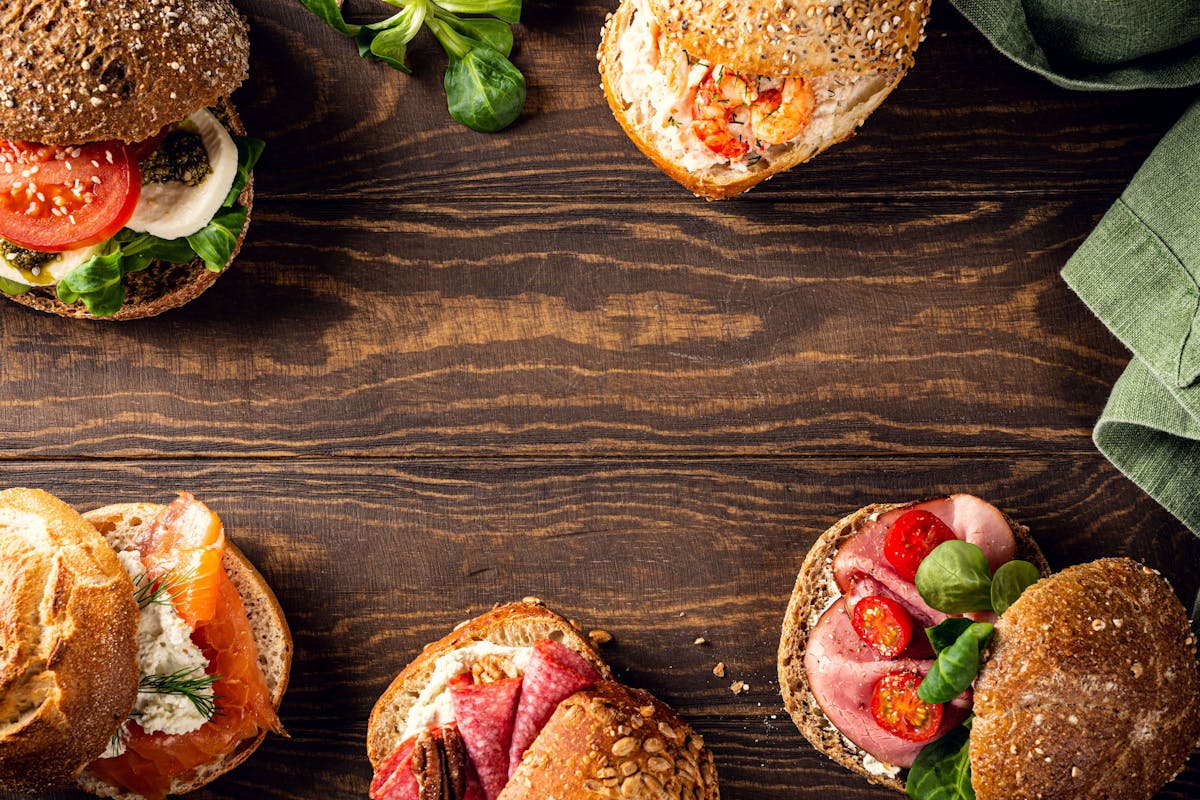 Blog header image showing a variety of different sandwiches