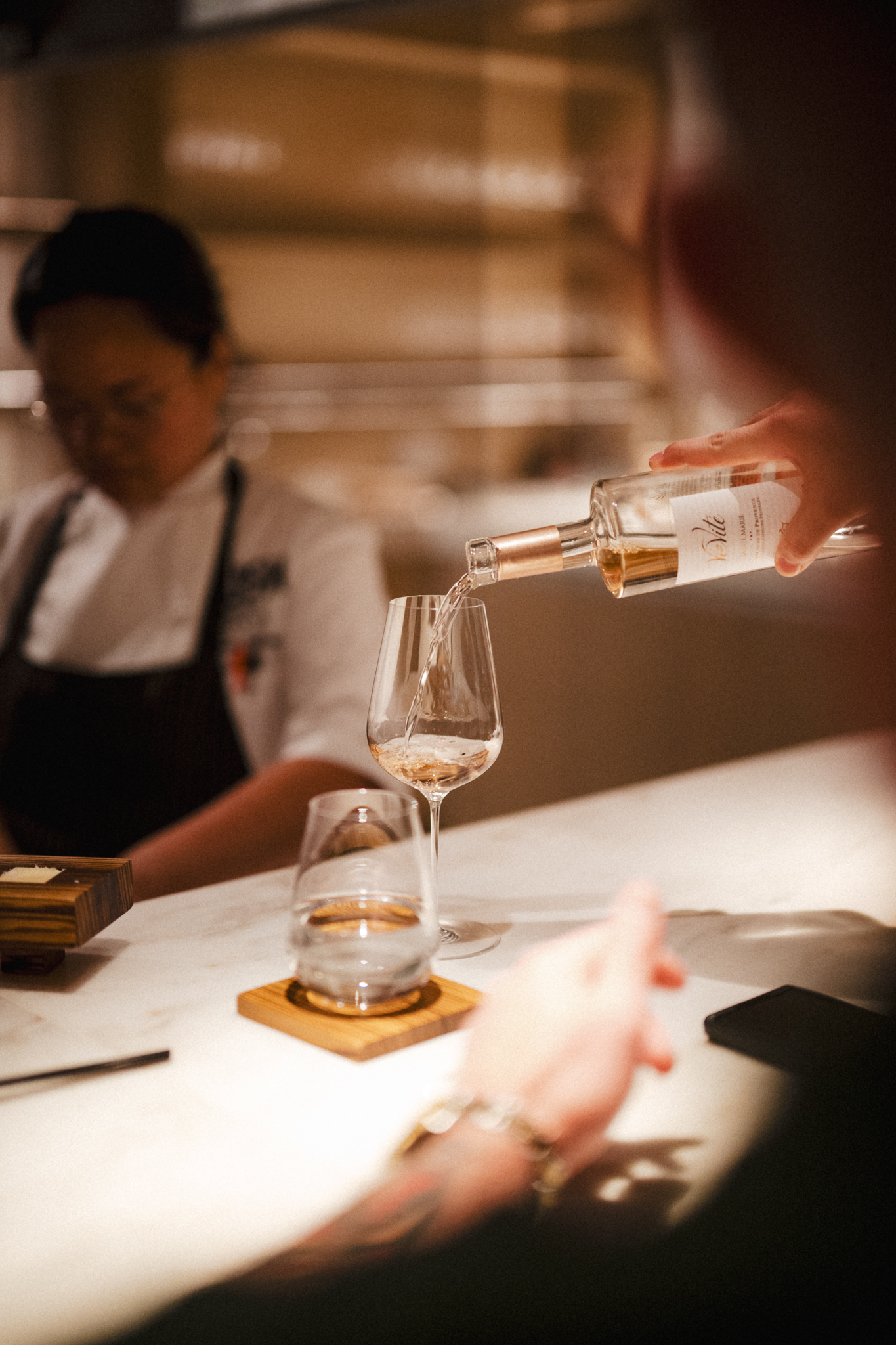 a person sitting at a table