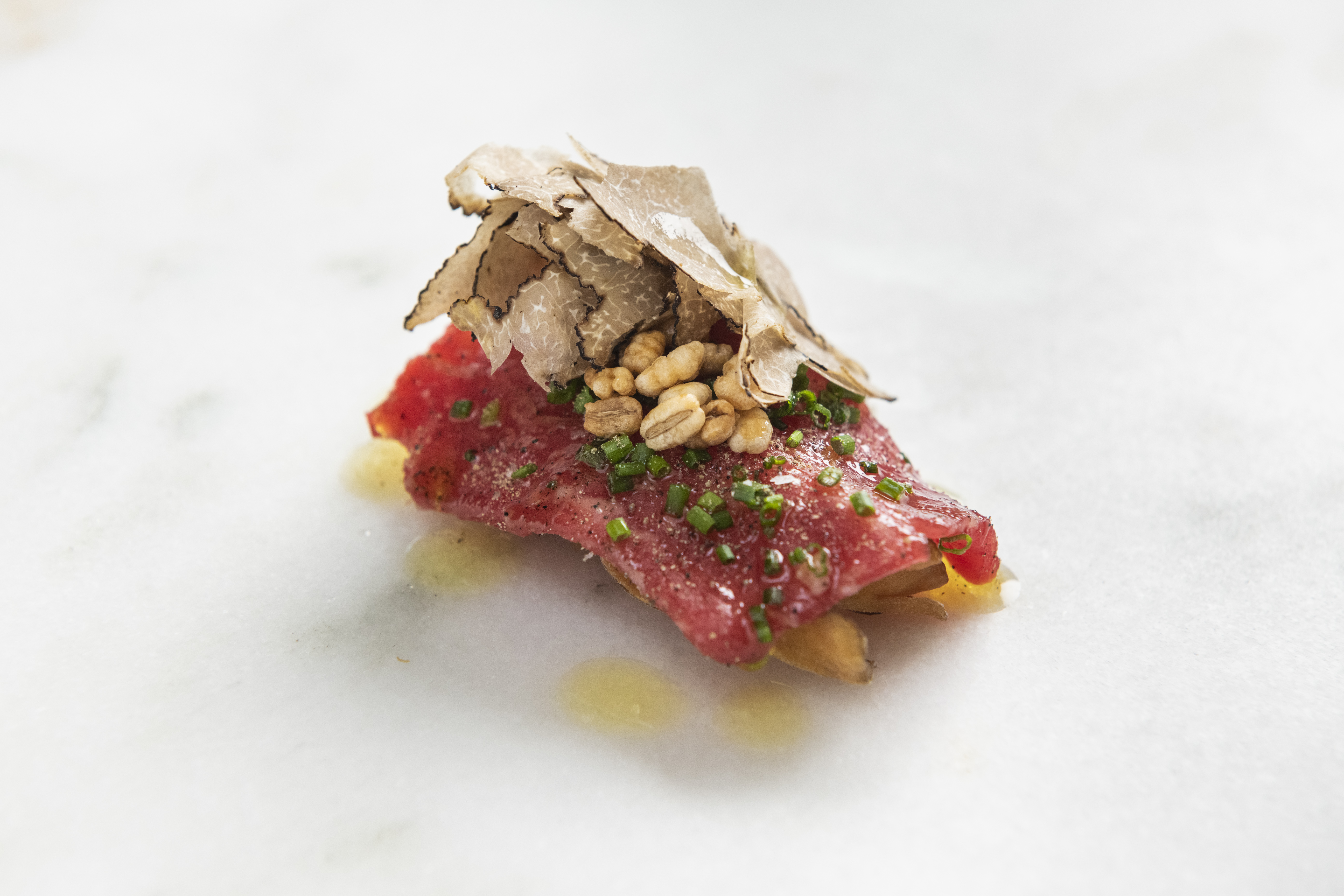 a piece of food on a plate