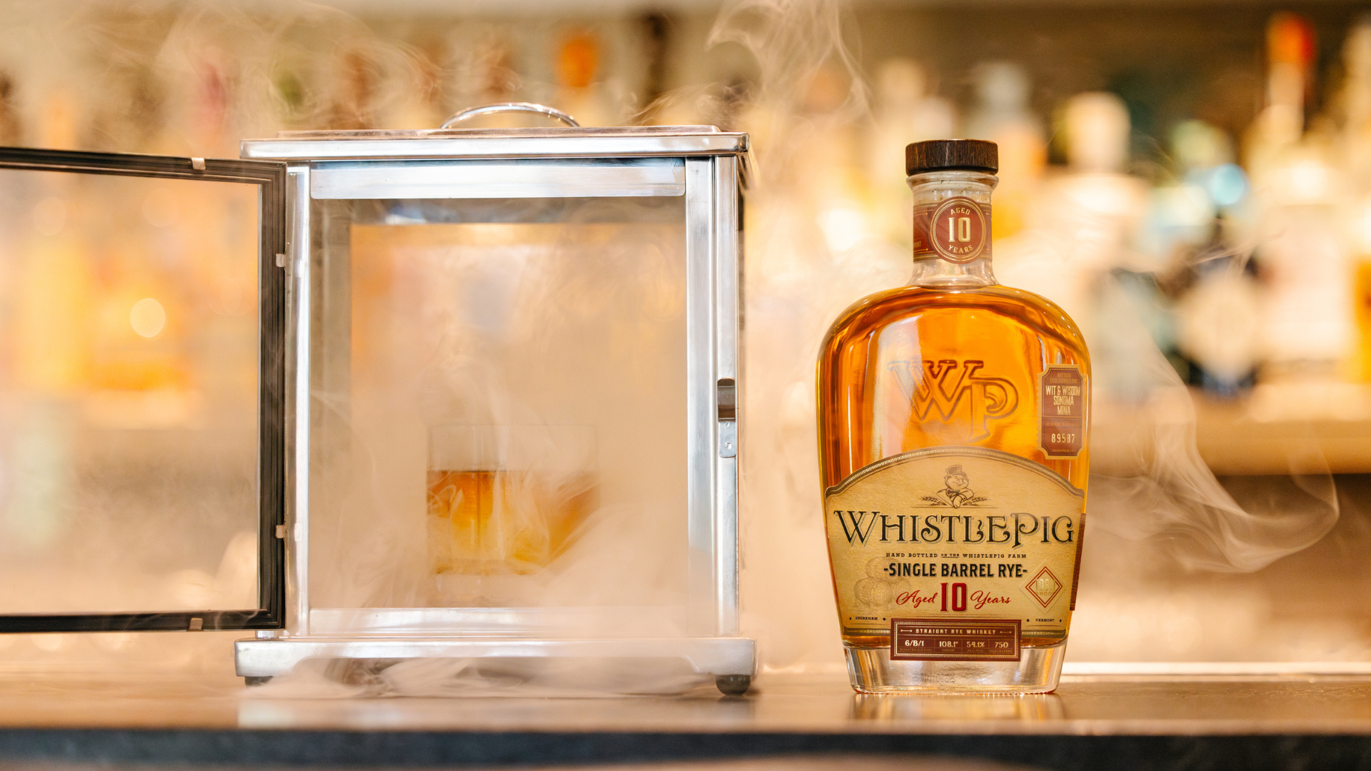a bottle of liquor