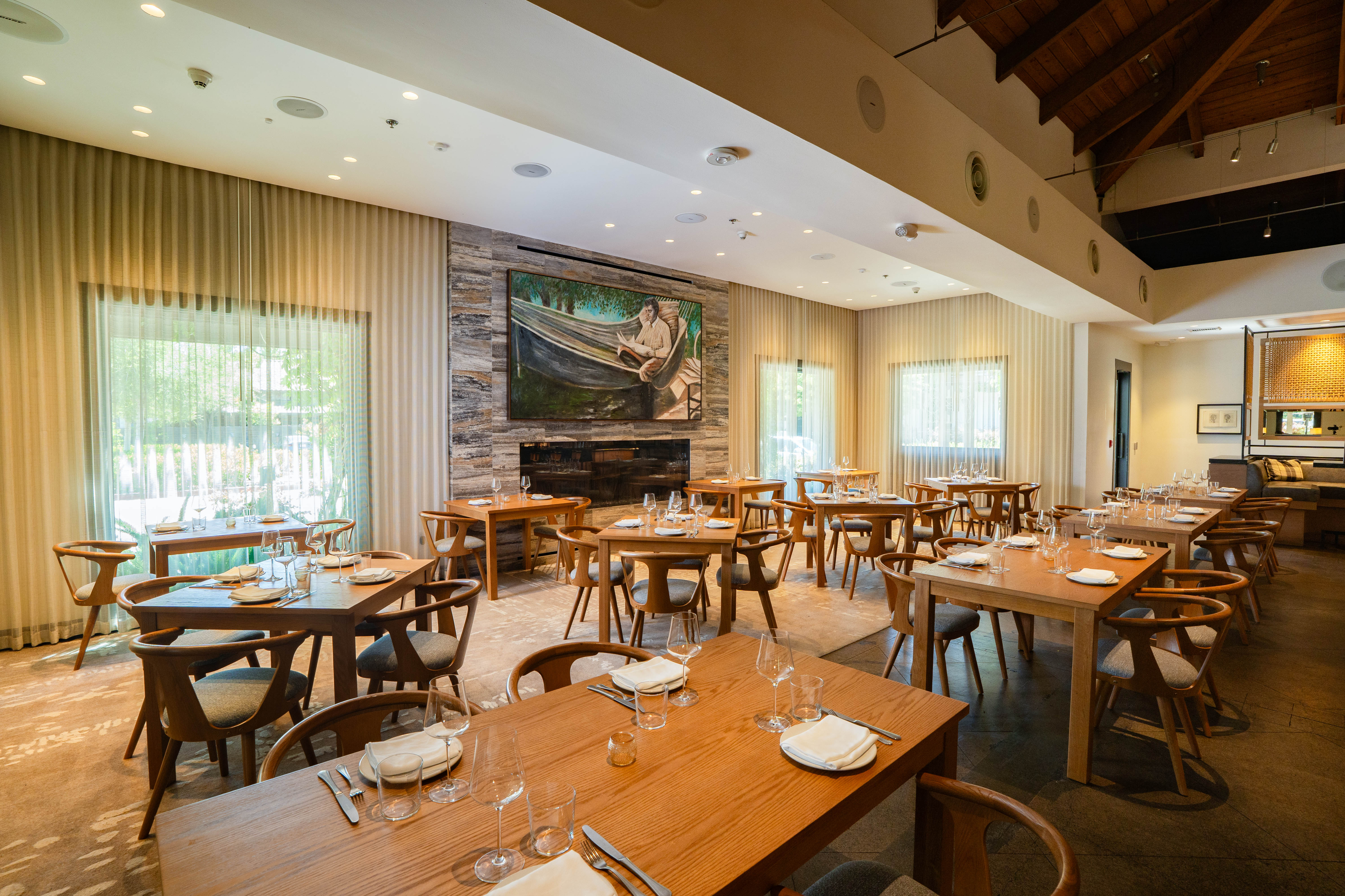 a dining room