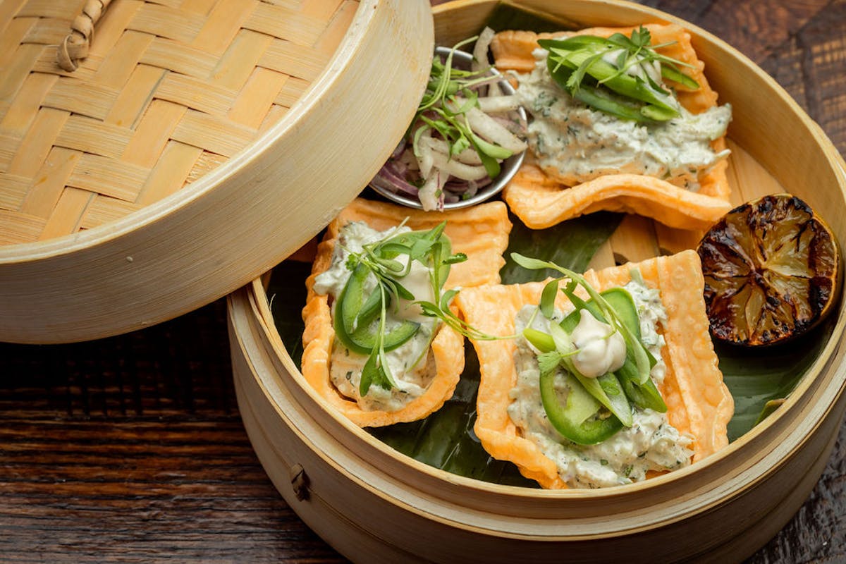 a bowl of food on a plate