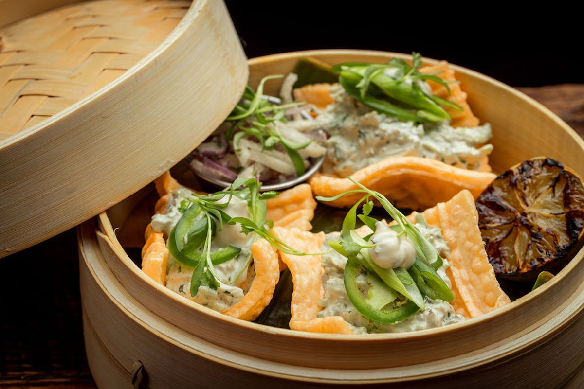 a bowl of food on a plate