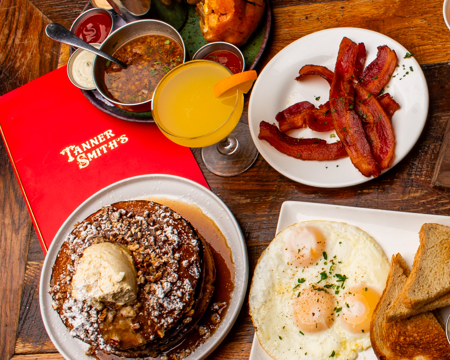 a plate of food on a table