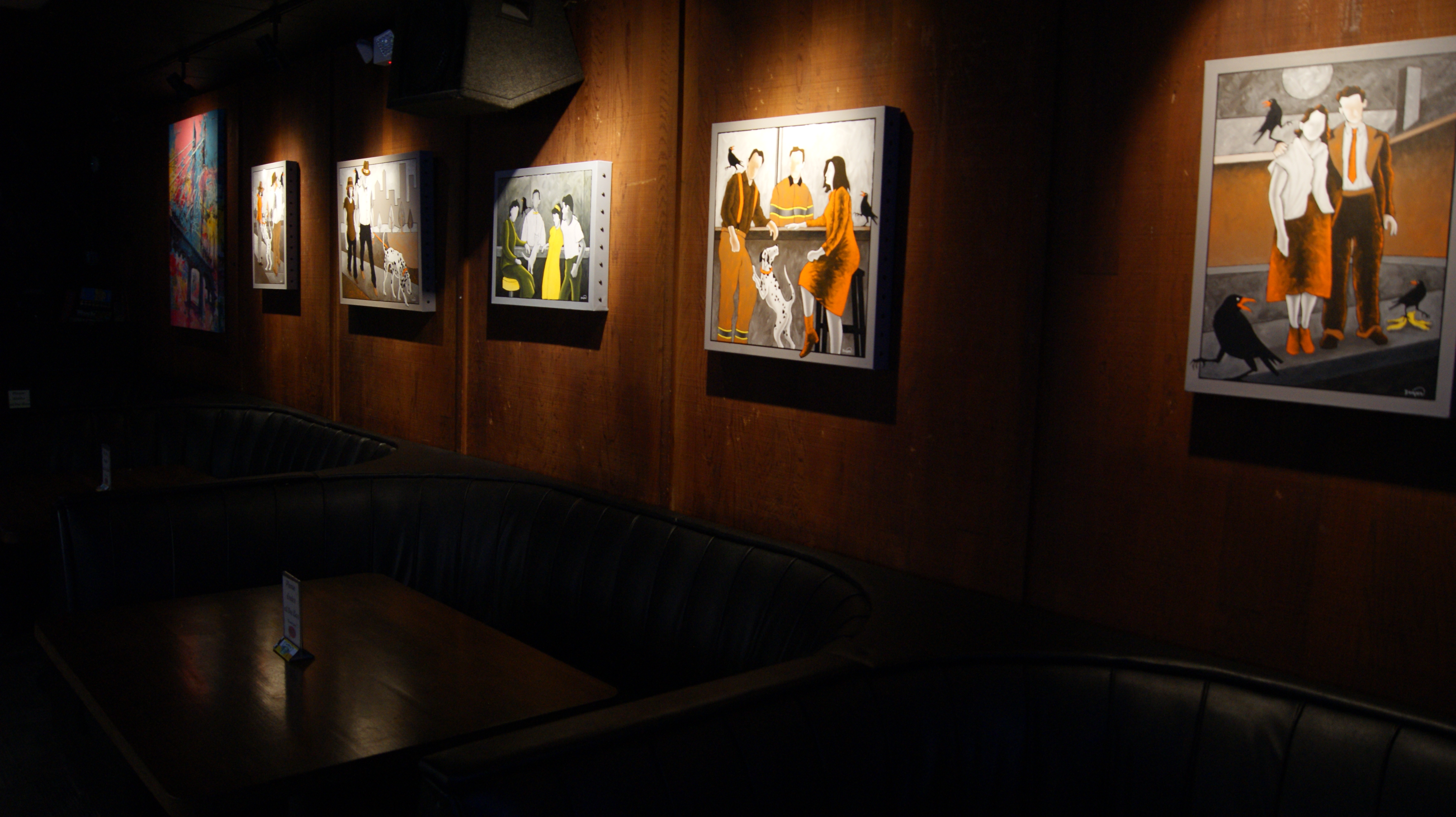 a person in a dark room