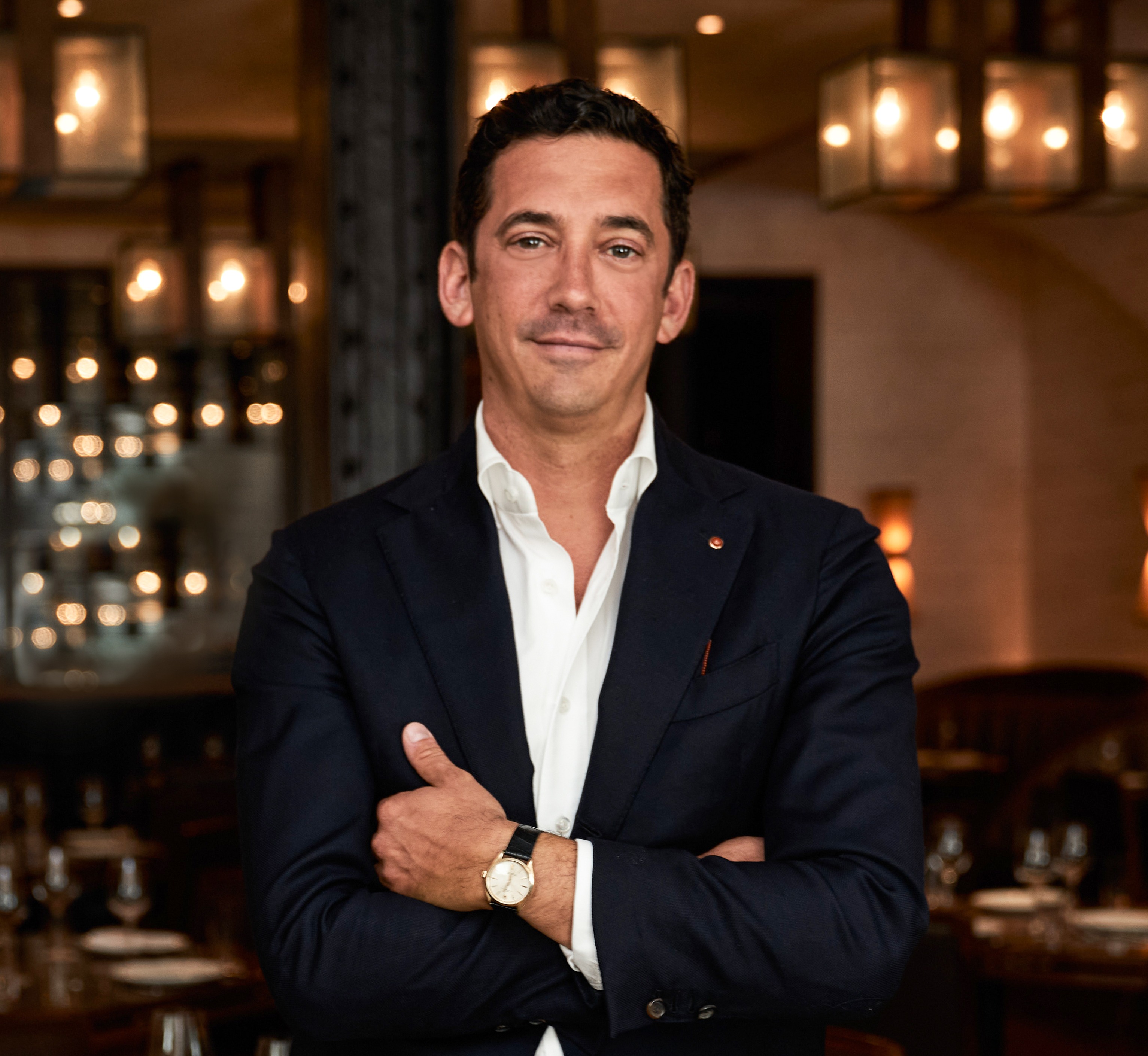 a man smiling for the camera