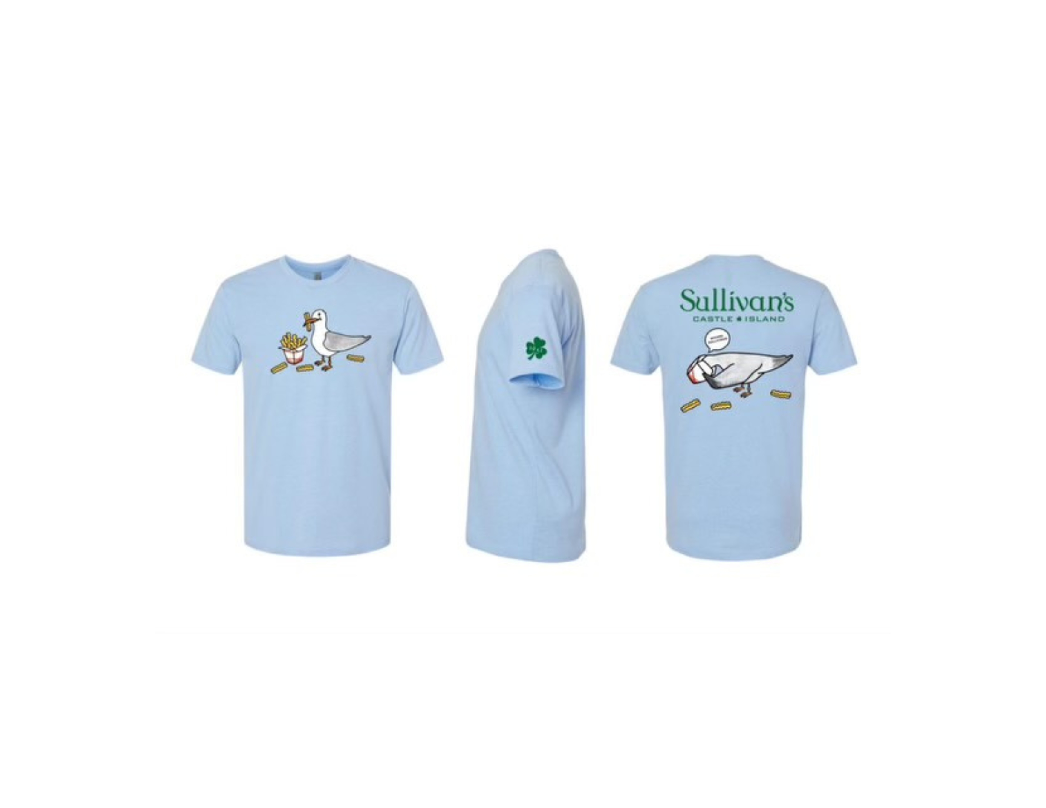 Sullivan's Sky Blue Seagull T-Shirt | Sullivan's Castle Island