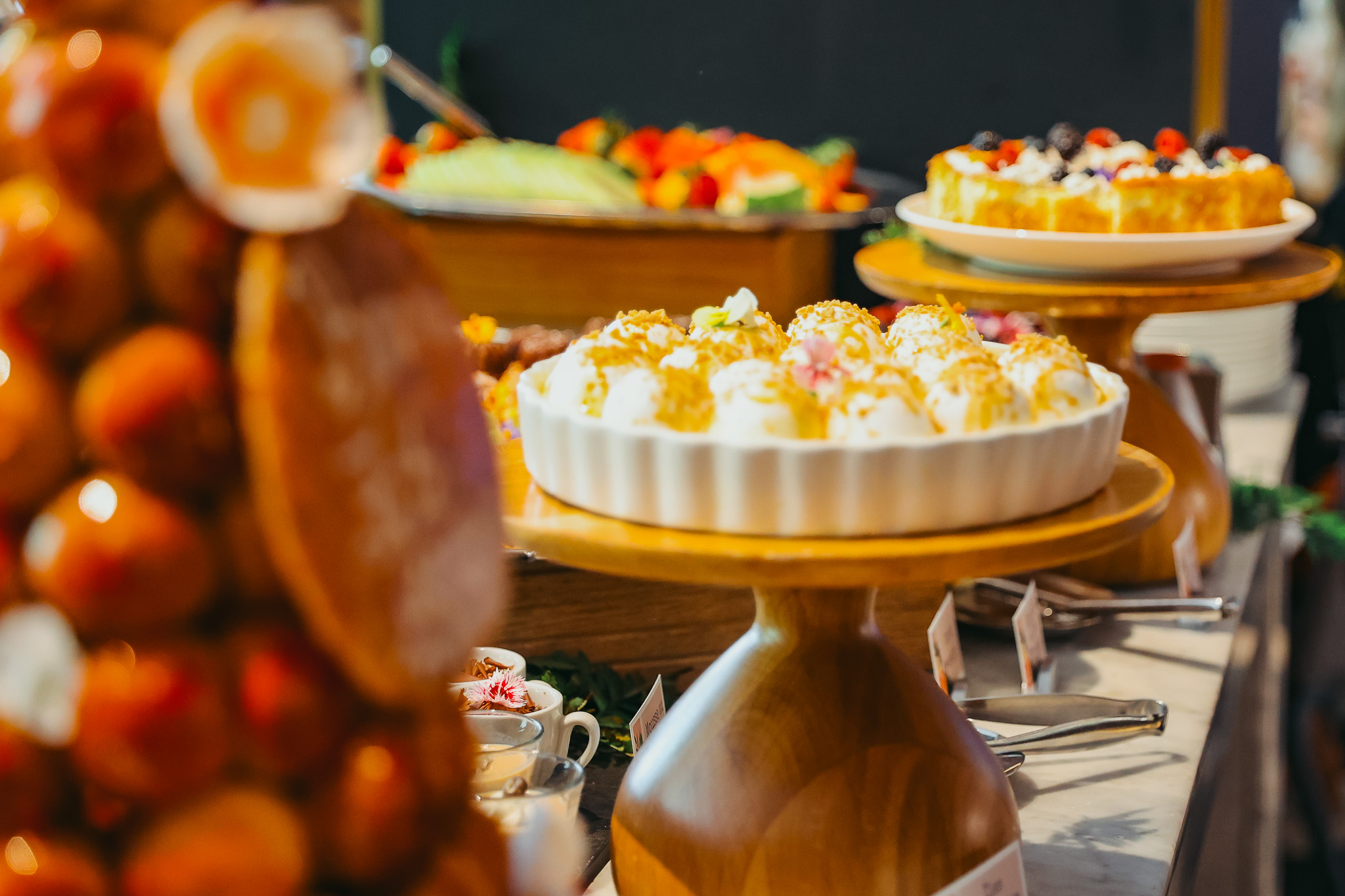 food on a table