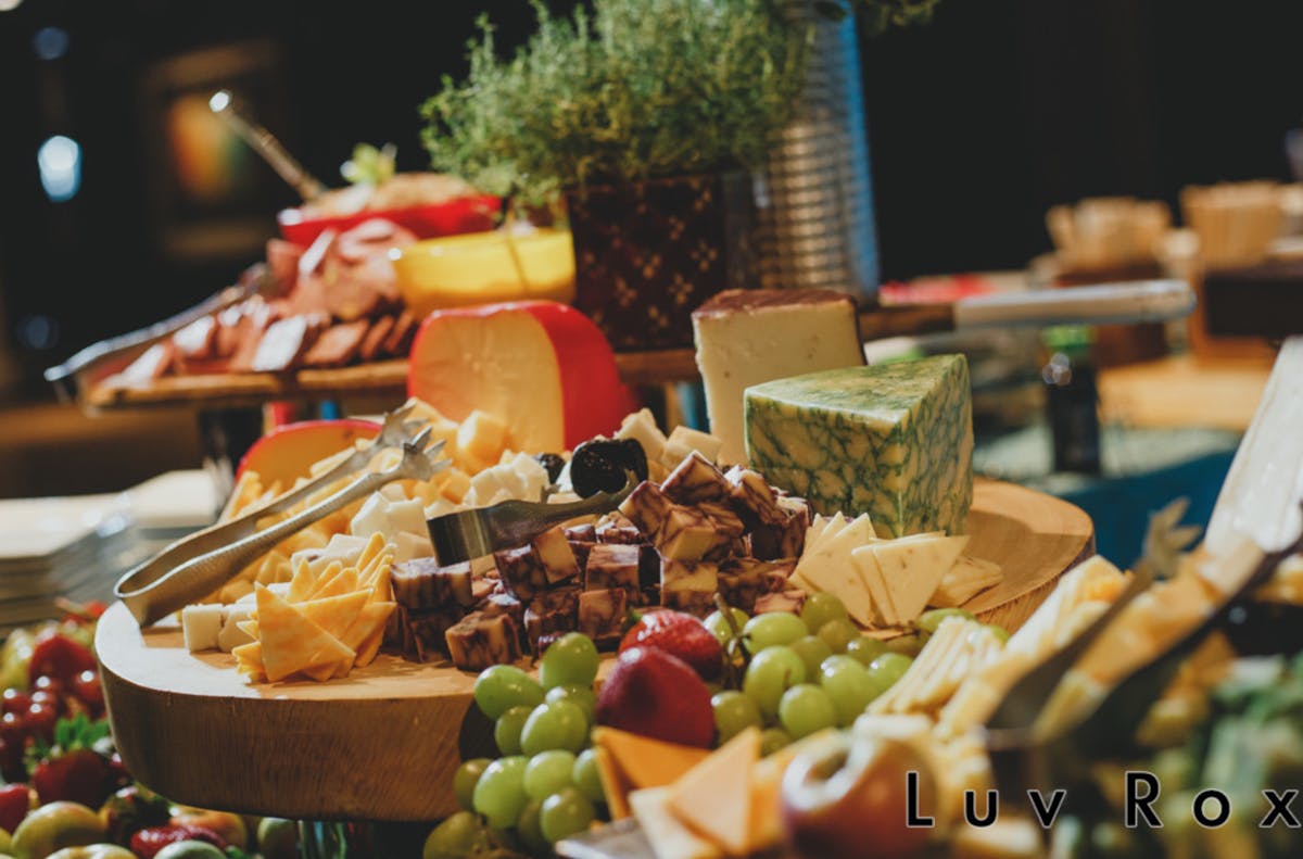 food on a table