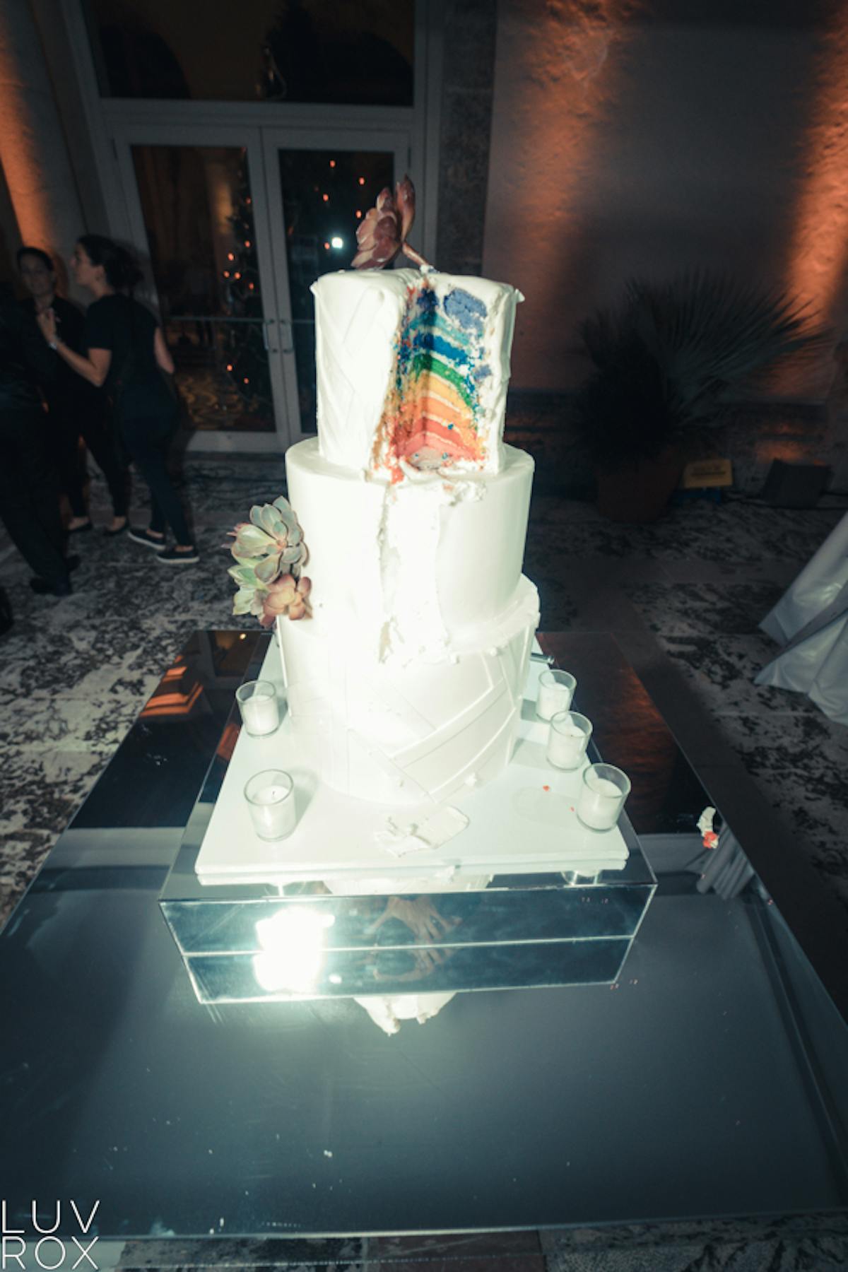 a wedding cake