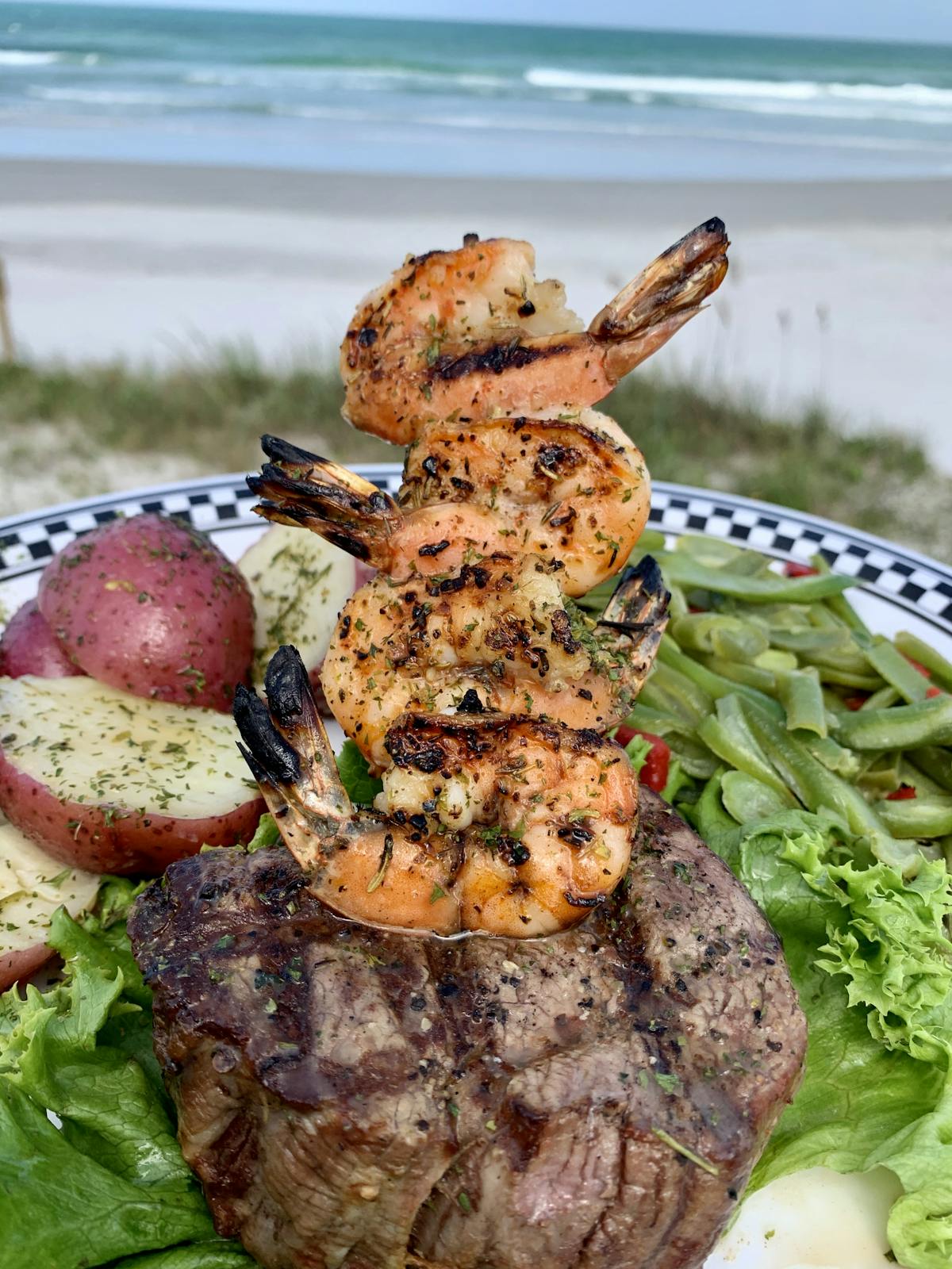 a close up of a plate of food