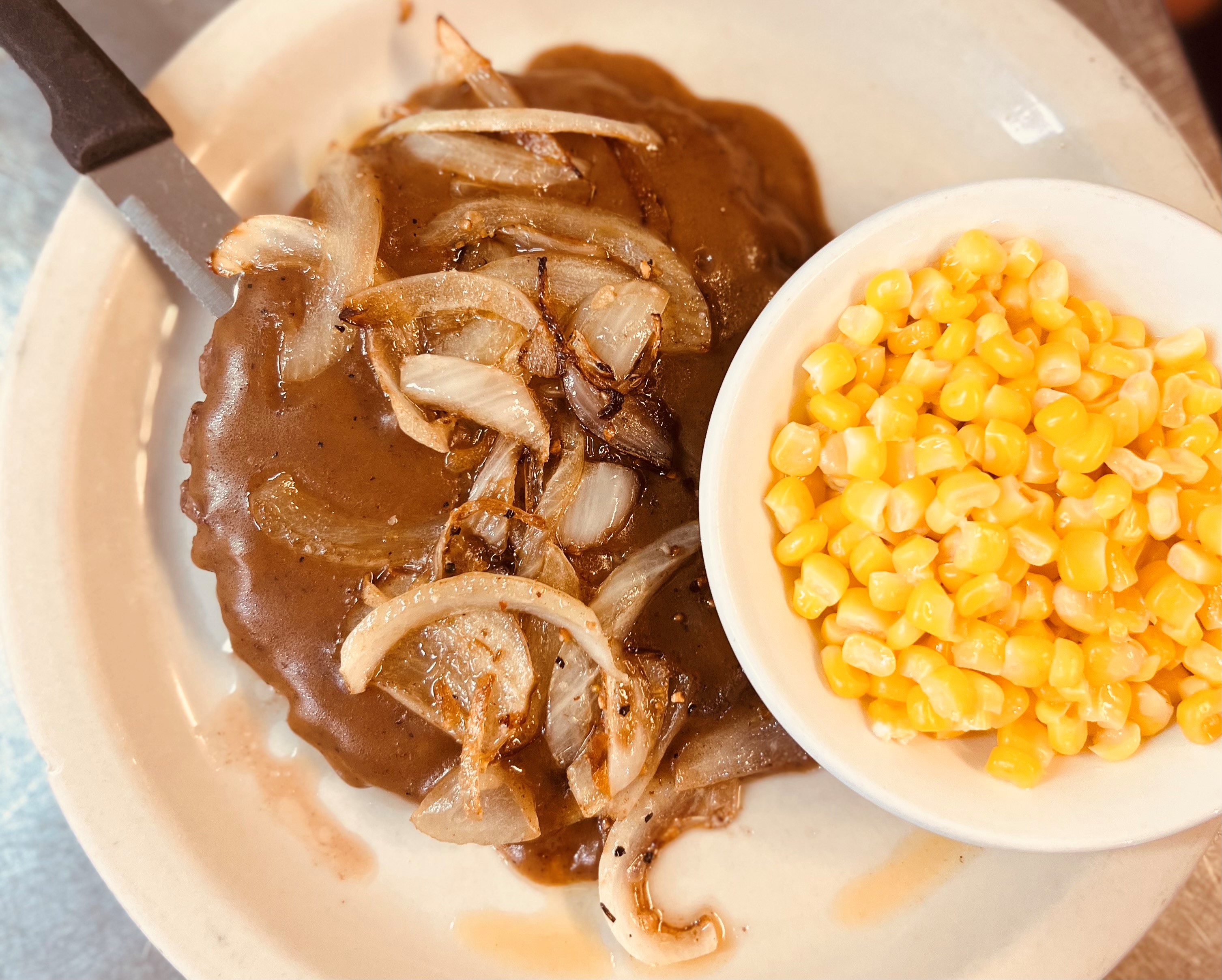 a plate of food on a table