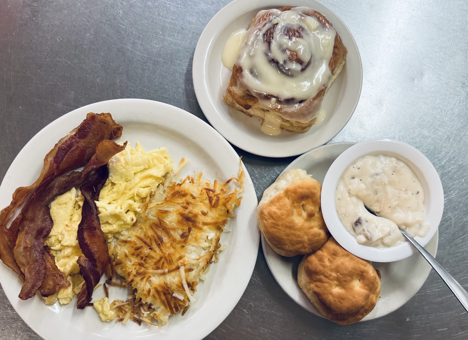 a plate of food on a table