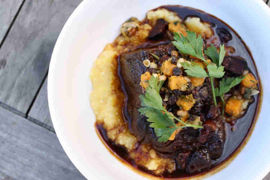 from the kitchen FigBraised Beef Short Ribs the girl & the fig French Restaurant in Sonoma, CA