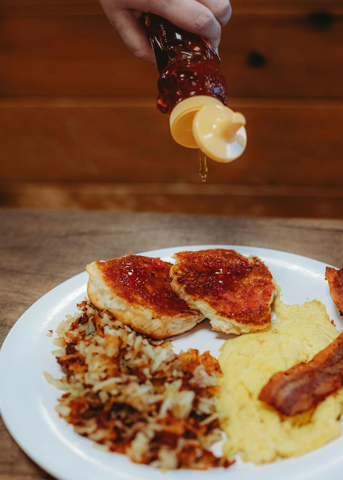 a plate of food on a table
