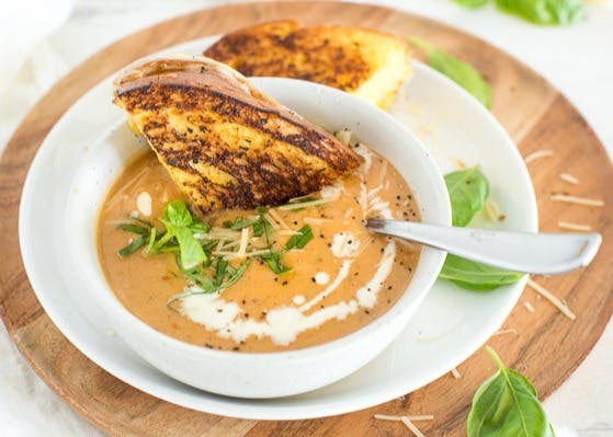 a bowl of food on a plate