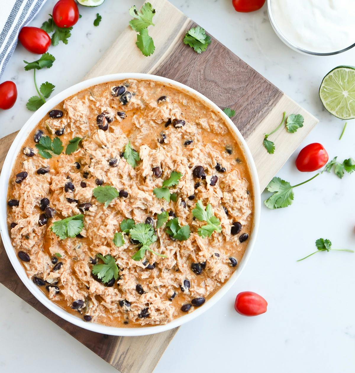 a bowl of food on a plate