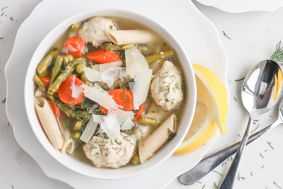a bowl of food on a plate